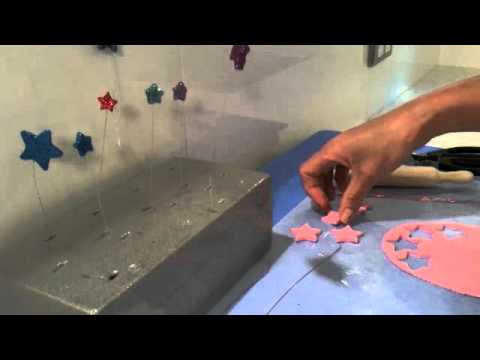 How to make fondant star bursts How to make fondant star bursts