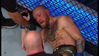 UFC 257 Dustin Poirier vs Conor Mcgregor Knockout Close Up Slow mo
