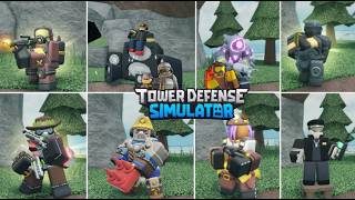 Every Plushie Skin Showcase In TDS | Tower Defense Simulator