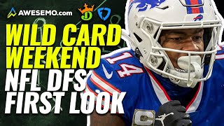 NFL DFS First Look Wild Card Weekend DraftKings, Yahoo, FanDuel  Fantasy Picks | NFL Strategy Show