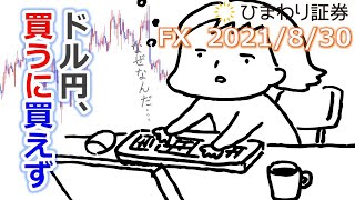 FX【ドル円予想】上放れと下放れに付いていく戦略【ローソク足トレード手法】2021年8月30日