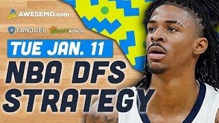 NBA DFS Strategy 1/11/22 | DraftKings & FanDuel NBA Picks