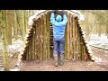 LOG CABIN from START to FINISH  16 days BUSHCRAFT  35 minutes of highlights in SHORTS video format