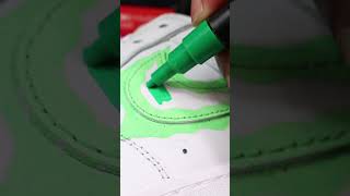 Customizing Air Force 1's With Posca Markers! Satisfying #shorts