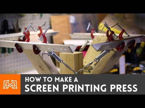 How to make a 4 color screen printing press How to make a 4 color screen printing press
