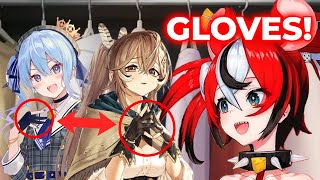 Bae just realized that Suisei and Mumei's gloves have similarities