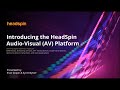 Introducing the HeadSpin Audio-Visual (AV) Platform | HeadSpin Webinar