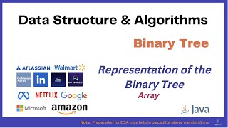 L2.1 Representation of Binary Tree | Array | Binary Tree | Data Structures & Algorithms