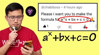 這不是一元二次方程式, 這是超越方程式 a^x+bx+c=0