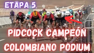 RESUMEN ETAPA 5 ALULA TOUR 2025/ PIDCOCK CAMPEON Y MOLANO MUY CERCA