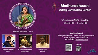 Madhuradhwani-Krithika Natarajan Vocal