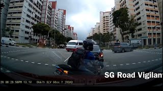 28jan2019 biker #FN9900Z suzuki gsx doing a uturn dangerously by cutting in front of the camcar