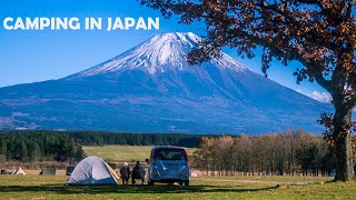 CAMPING in JAPAN with AMAZING views of MT FUJI!