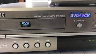 Samsung DVD-V2000 DVD VCR Combo Complete Test