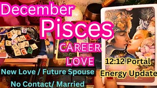 PISCES🌈DECEMBER🌈LOVE CAREER🌈NEW LOVE NO CONTACT #piscescareer #pisceslove #tarotcardreadinghindi