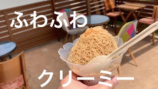 目の前で絞る！壱乃藏モンブランソフトクリーム