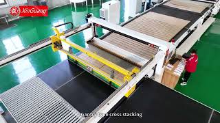 3300mm width corrugated cardboard production line video from Xinguang company