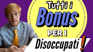 💰 TUTTI I BONUS  per i DISOCCUPATI 👉 Guida Essenziale!