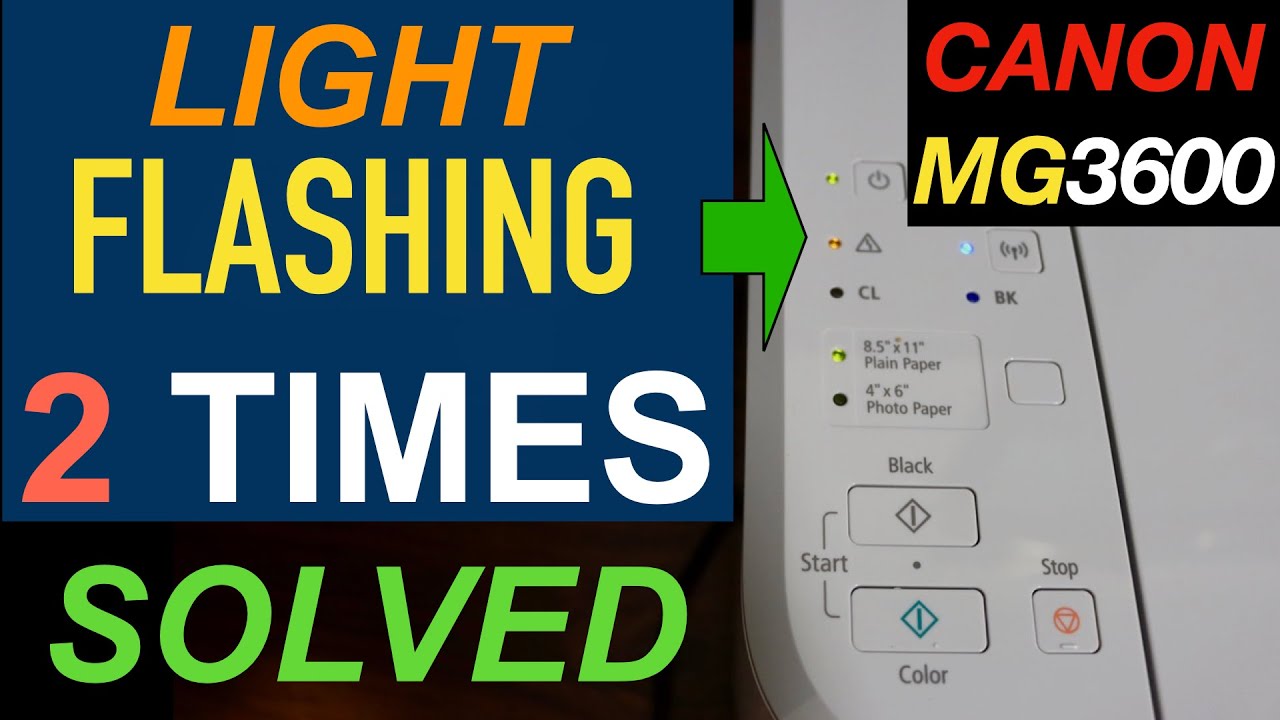 What Does The Orange Light Mean On My Canon Printer Mg3620 ...