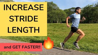 INCREASING STRIDE LENGTH for SPEED! Run FASTER with better TECHNIQUE!