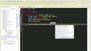 Java swing GUI tutorial #3: JLabel