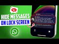 How to Hide Whatsapp Messages on iPhone Lock Screen | Hide WhatsApp Content from Lock Screen