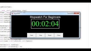 Stopwatch using python | python mini project with source code