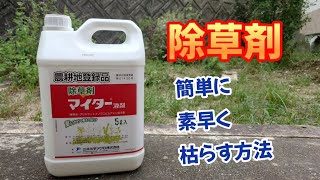 除草剤で簡単に草を枯らす方法