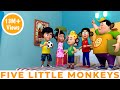 Five Little Monkeys | English Rhyme | Taarak Mehta Ka Ooltah Chashmah Rhymes & Kid Songs
