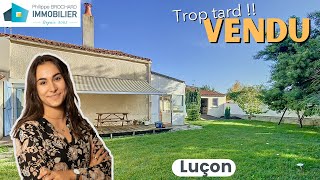 VENDU petite maison de ville à rénover avec garage à Luçon