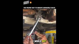 The right way to remove impossible bolts