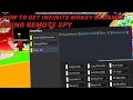 HOW TO GET INFINITE MONEY USING REMOTE SPY IN ROBLOX - Exploiting | 0:40