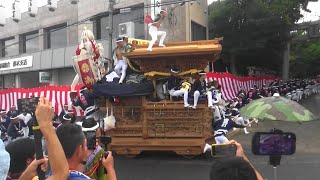 令和6年 春木だんじり祭り 春木若松町の地車 弥栄神社へ宮入 2024.09.15.