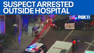 Pursuit suspect evades police by hiding in parking structure