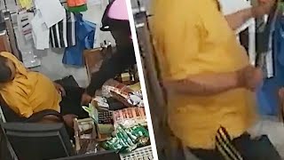 Security Camera Catches Shameless Thief On Film, Then The Shop Owner Wakes Up!