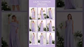 Lilac Chiffon Bridesmaid Dresses