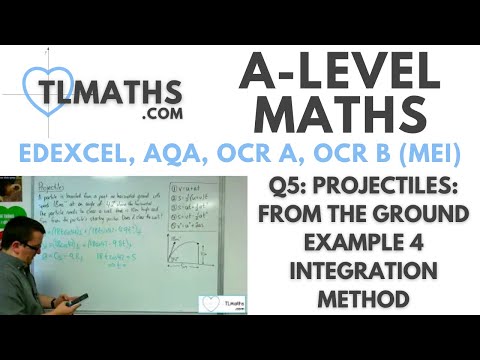 A-Level Maths 2017 Q5-09 Projectiles: From the Ground Example 4 Integration Method A-Level Maths 2017 Q5-09 Projectiles: From the Ground Example 4 Integration Method