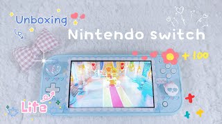 Hello, Valentine's Day with Nintendo Switch Lite turquoise colour. 🌹🌹 #unboxing
