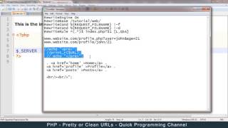 PHP - How to get pretty or clean urls/links using HTACCESS - Full TutorialPart 1 of 2