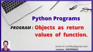 Object as return values of function in Python