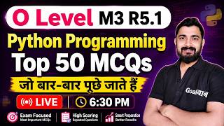 O Level M3 R5 Important Questions | Python marathon for O Level | m3 r5 o level