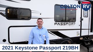 2021 Keystone Passport 219BH Travel Trailer Bunkhouse Walkthrough Review