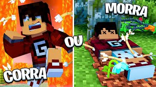 Minecraft: DESAFIO CORRA OU JA ERA! ✭ Guihh ✭