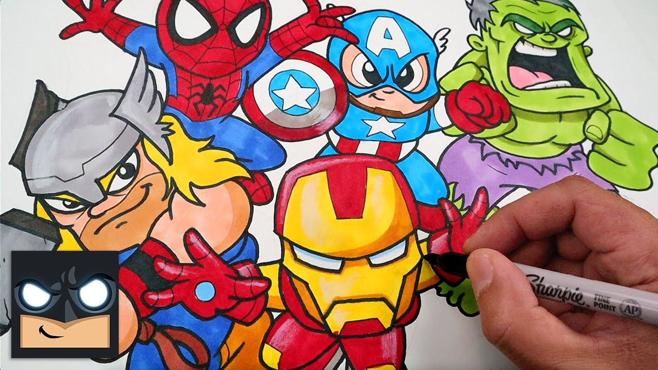 Drawings Of Avengers