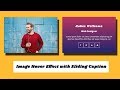 CSS Image Hover Effect with Sliding Caption | CSS image hover effect