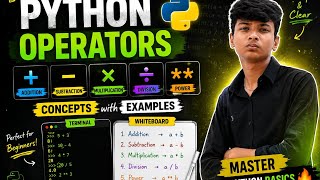 Python Operators Explained | Addition, Subtraction, Multiplication & Division 🔥 #Python #Coding