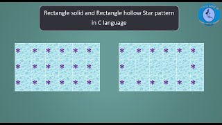 Star pattern for Rectangle solid and Rectangle hollow using C program | #SkillupwithGenie
