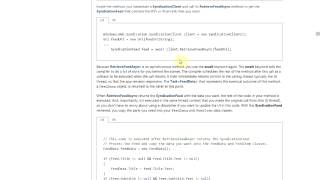 Windows 8 Development - XAML Blog Reader Code Review / Await Keyword