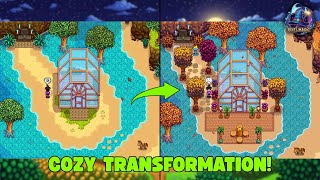 The Stardew Valley Green House & Shrine NEVER Looked This Cozy! (Beach Farm)