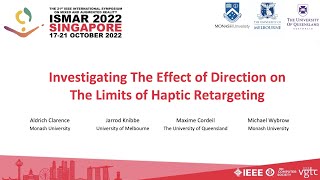 Investigating The Effect of Direction on The Limits of Haptic Retargeting (Presentation)